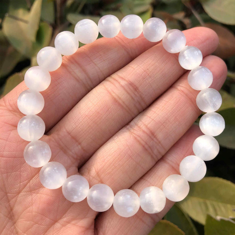 Pulseira da Purificação Selenita - Pedra Selenita / Pedra Natural
