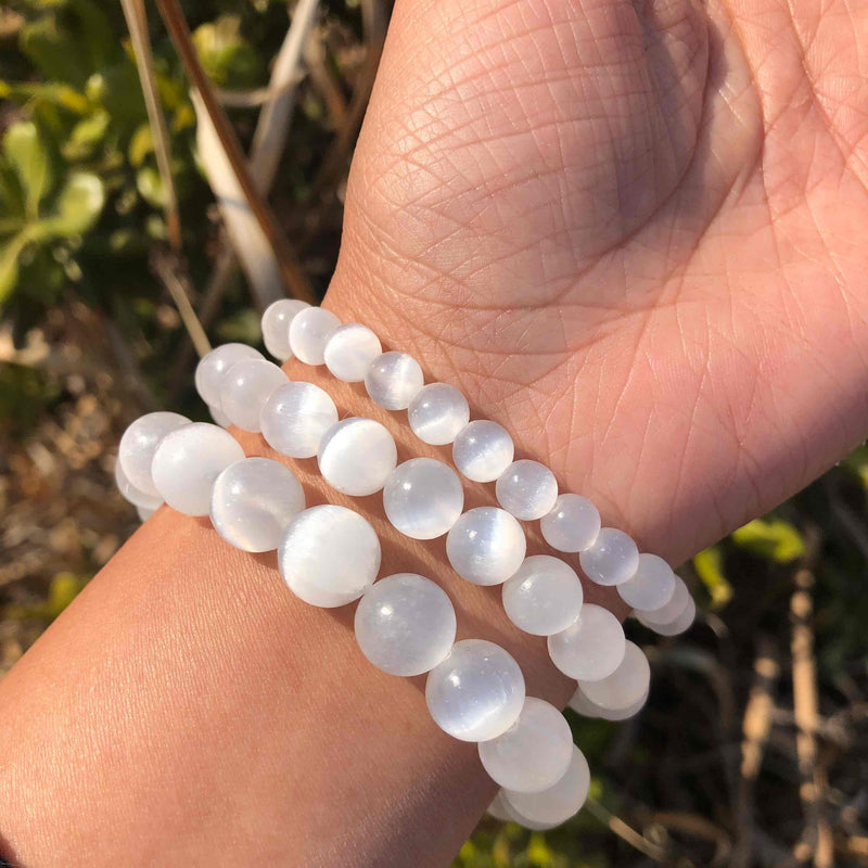 Pulseira da Purificação Selenita - Pedra Selenita / Pedra Natural