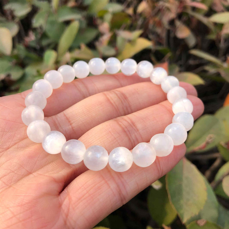 Pulseira da Purificação Selenita - Pedra Selenita / Pedra Natural