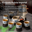 Conjunto Peônia Imperial - Kit oriental para cerimônia do chá (Gongfu Cha)