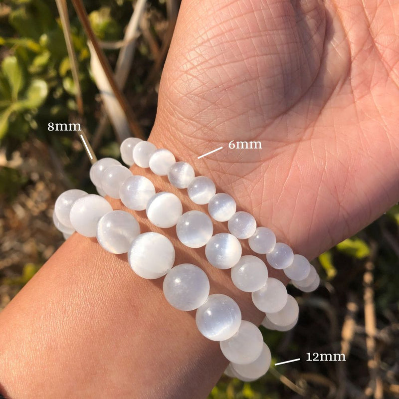 Pulseira da Purificação Selenita - Pedra Selenita / Pedra Natural