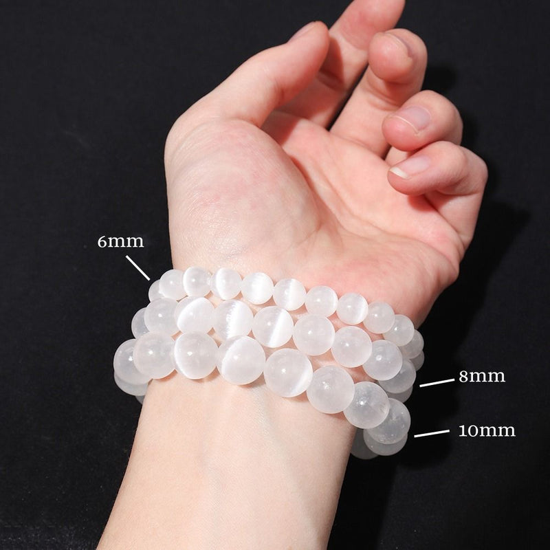 Pulseira da Purificação Selenita - Pedra Selenita / Pedra Natural