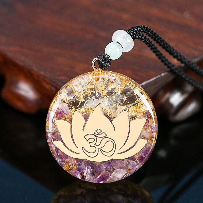 Colar Orgonite Flor de Lótus