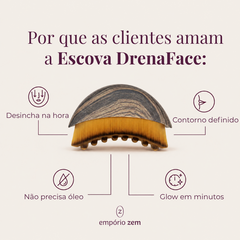DrenaFace – Escova de Drenagem Linfática Facial