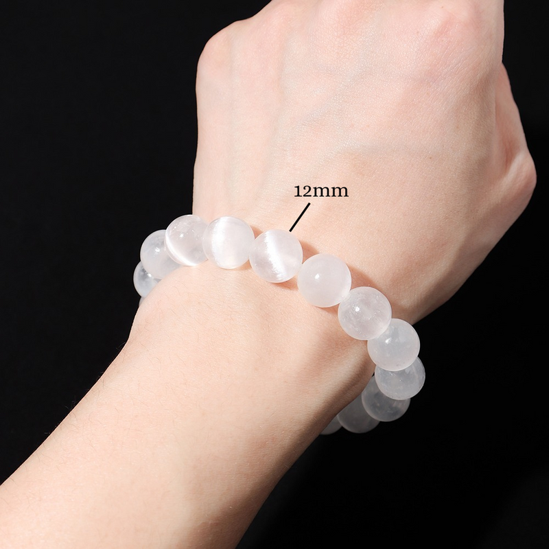 Pulseira da Purificação Selenita - Pedra Selenita / Pedra Natural