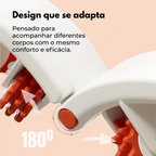 Drena Roller com design ajustável que se adapta a diferentes tipos de corpo para uma drenagem confortável e eficaz