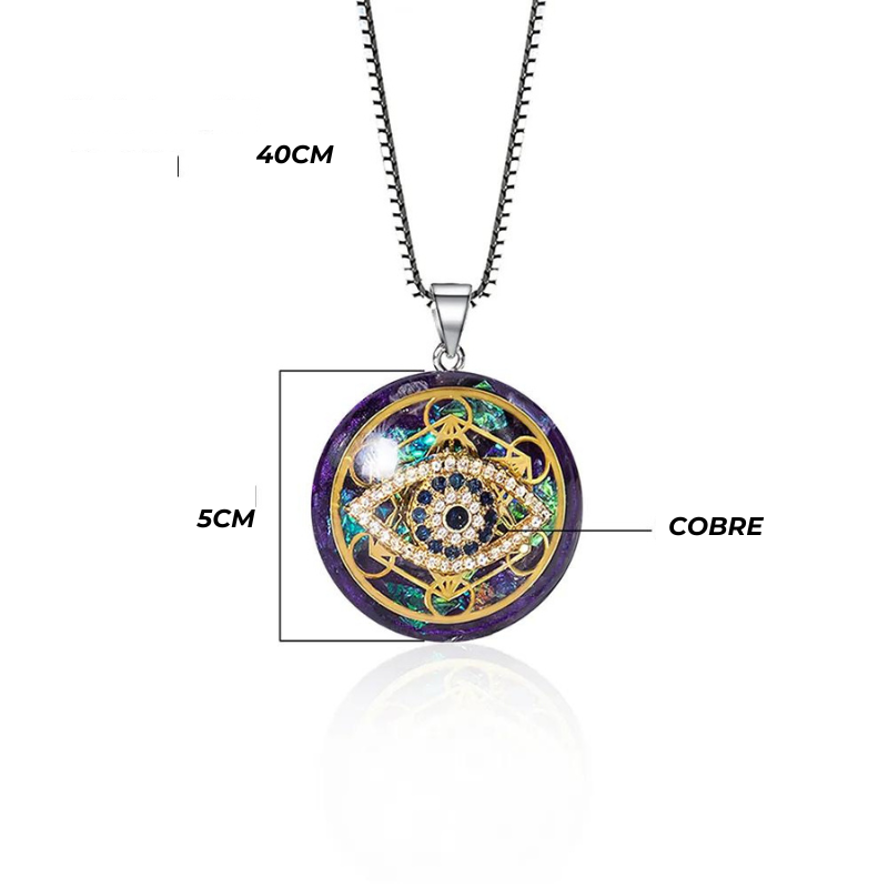 Colar Orgonite Olho Turco