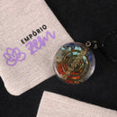 Colar Reikiano Cho Ku Rei Transmutador de Energia - Amuleto Orgonite 7 Chakras