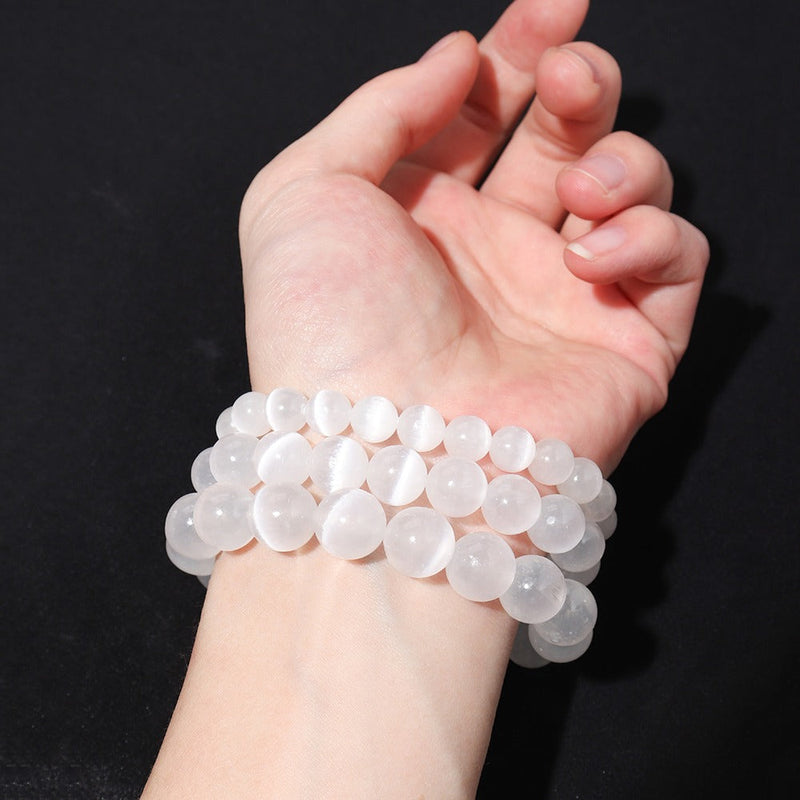 Pulseira da Purificação Selenita - Pedra Selenita / Pedra Natural