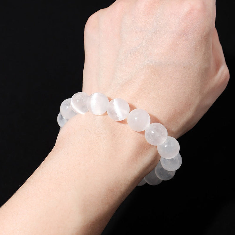 Pulseira da Purificação Selenita - Pedra Selenita / Pedra Natural