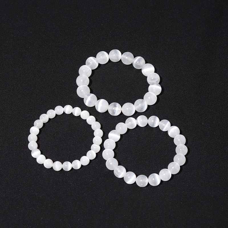 Pulseira da Purificação Selenita - Pedra Selenita / Pedra Natural