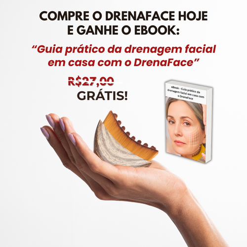 DrenaFace – Escova de Drenagem Linfática Facial