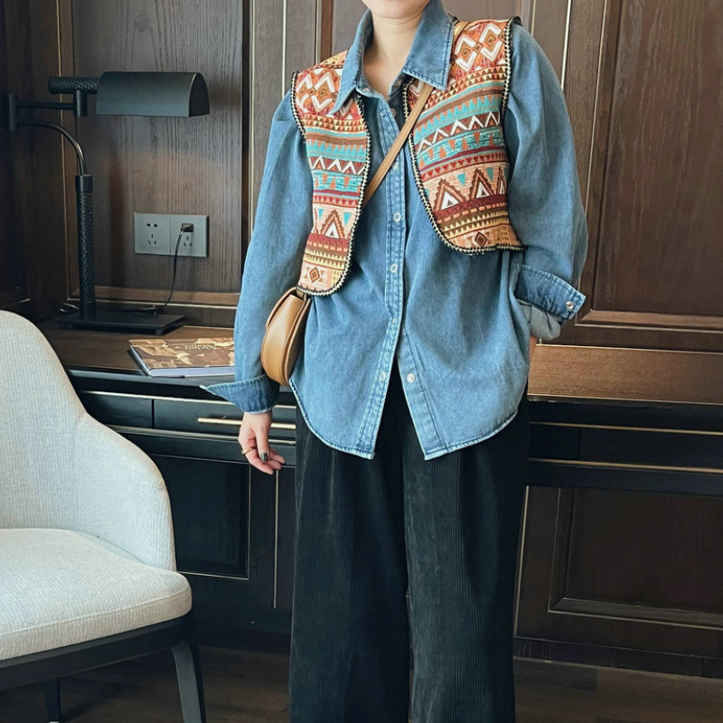 Colete Vintage - Estilo Étnico / Tribal / Boho