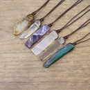 Colar Ponta Bruta - Cristal Natural