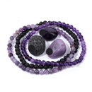 Kit 3 Pulseiras de Pedras Naturais + Pedras de Brinde