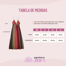 Vestido Boho Rainbow com Pedras