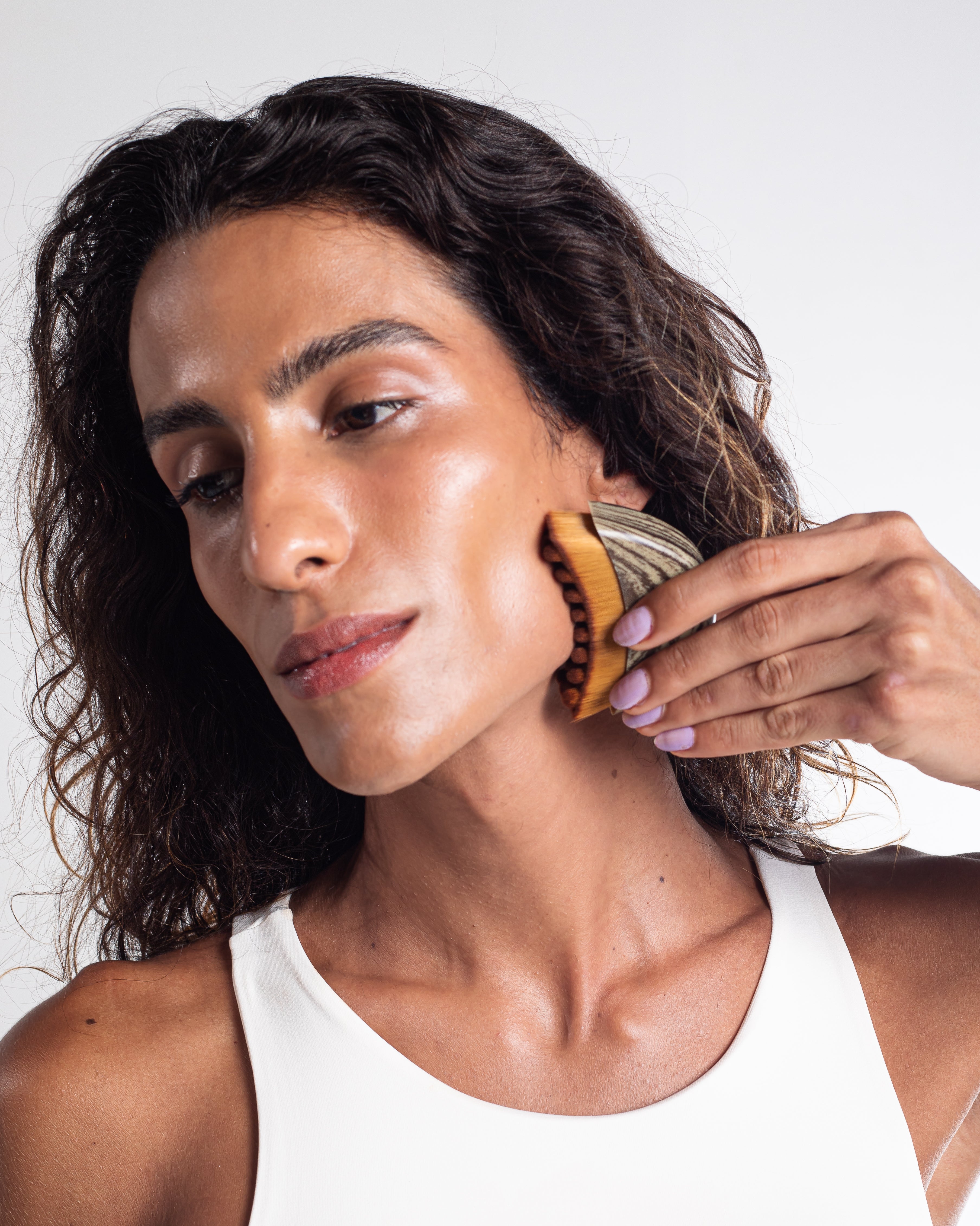 DrenaFace – Escova de Drenagem Linfática Facial