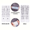 KIT Reflexologia Podal - Meia VitalPoint + Massageadores Acupressão