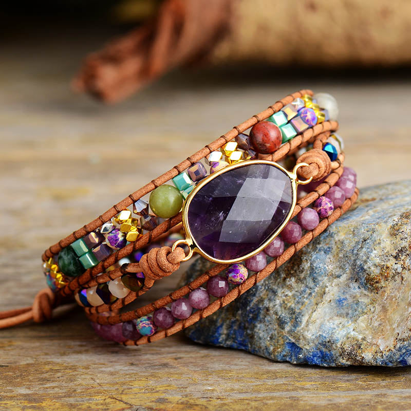 Pulseira Amestista Wisdom - Ametista Natural
