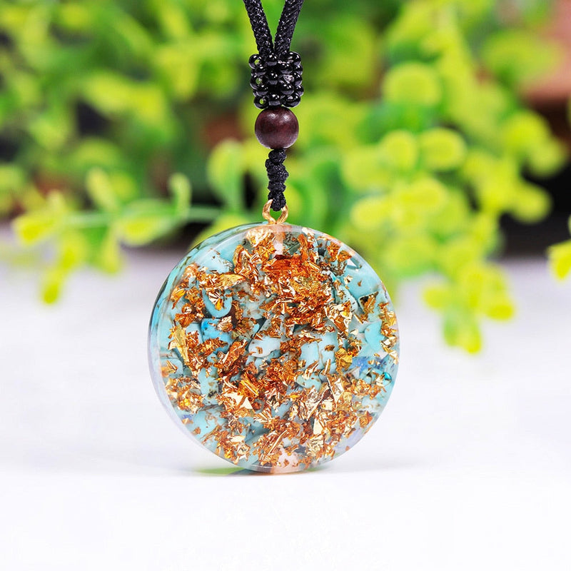 Colar Orgonite Árvore da Vida e Turquesa