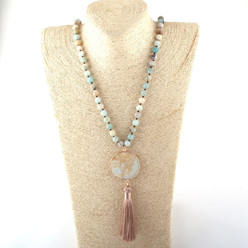 Colar Japamala Fashion Stones™ - Com Pedras Naturais