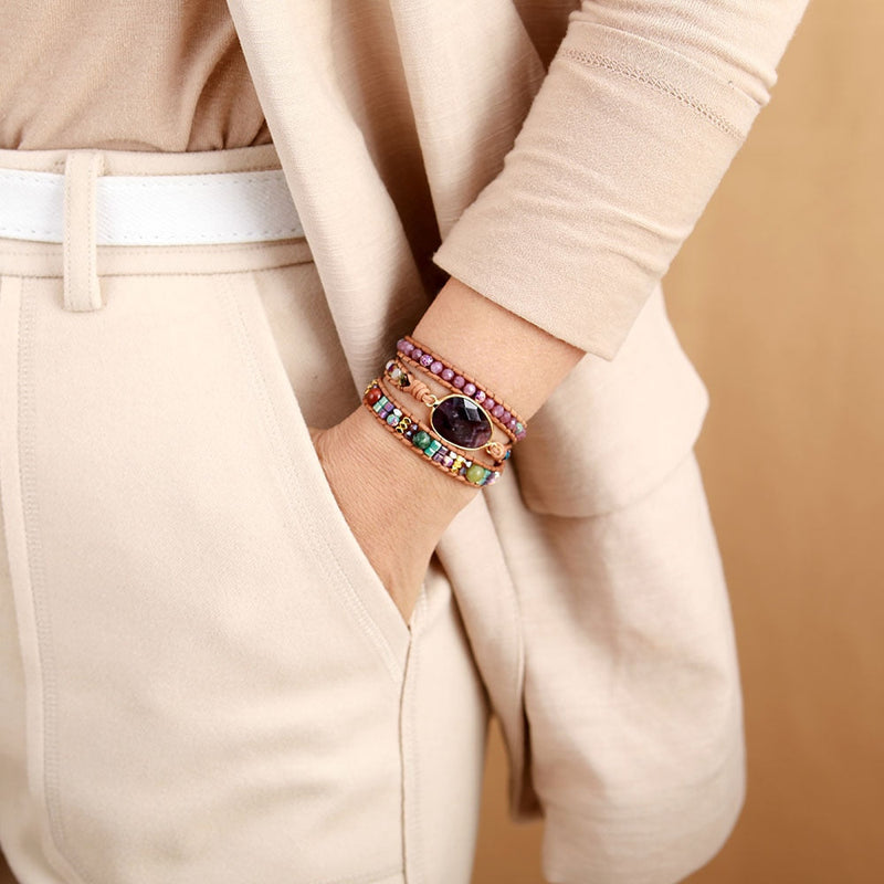 Pulseira Amestista Wisdom - Ametista Natural