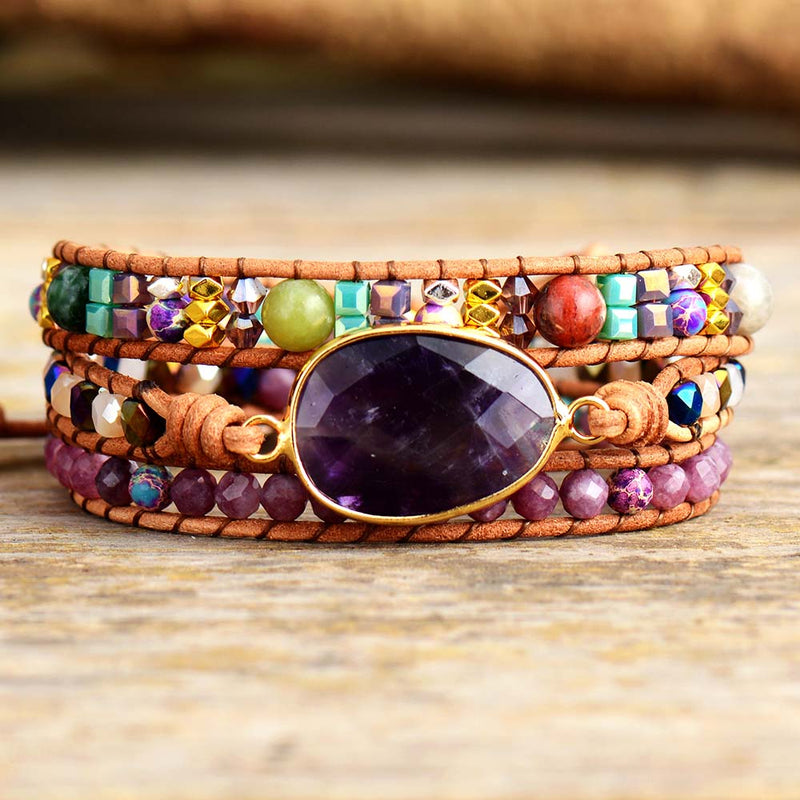 Pulseira Amestista Wisdom - Ametista Natural