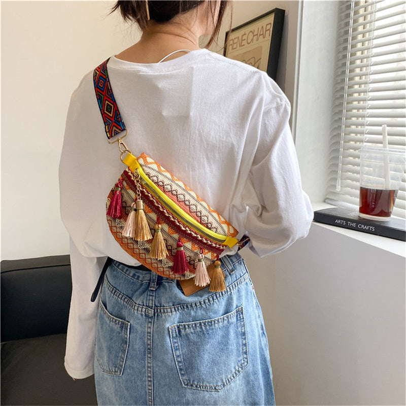 Bolsa de Cintura Boho - Crossbody