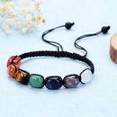 Pulseira Reikiana 7 Chakras com Cristais Naturais!