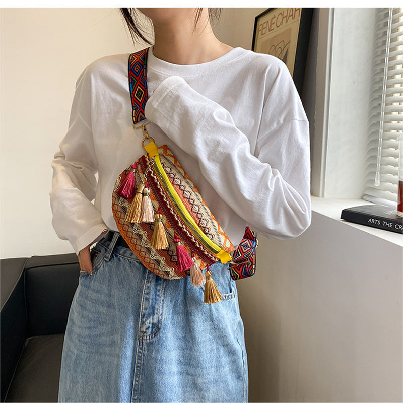 Bolsa de Cintura Boho - Crossbody