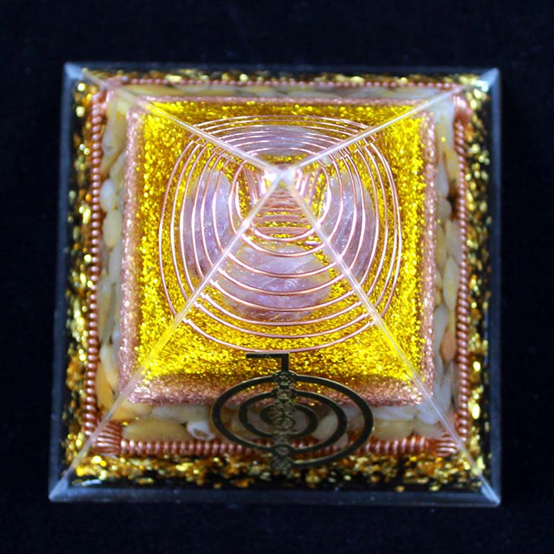 Pirâmide Orgonite Reikiana - Energia Curativa