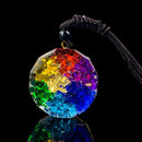 Colar Orgonite 7 Chakras - Sri Yantra