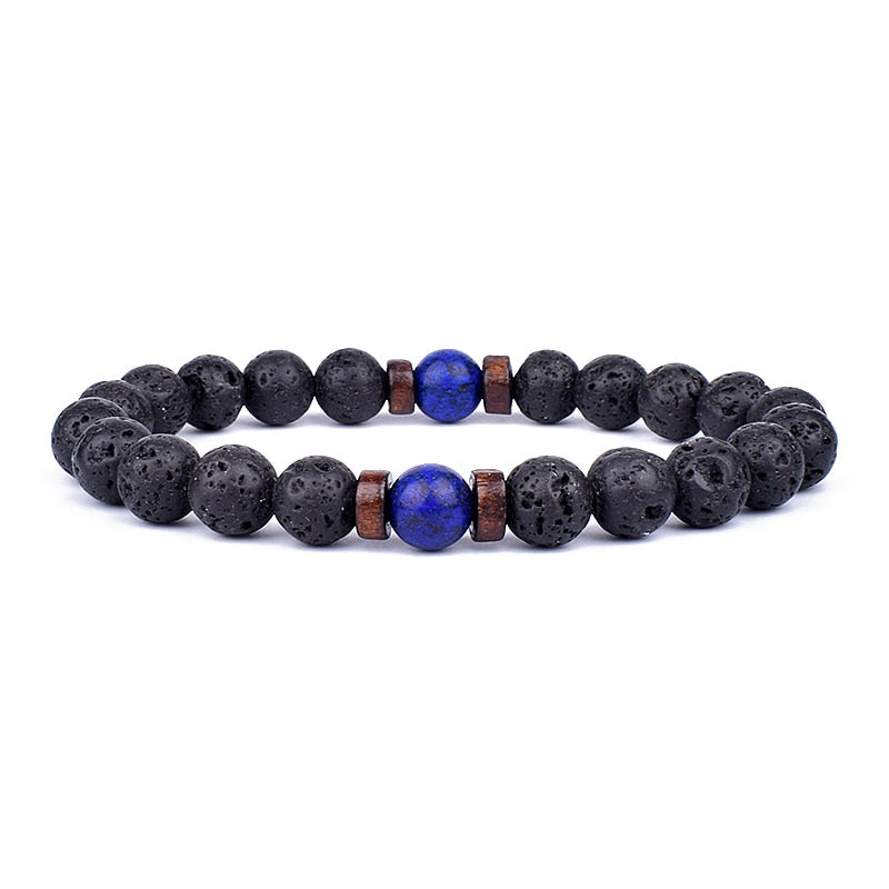 Pulseira Tibetana Lava Vulcânica