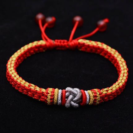 Pulseira Artesanal Nó Chinês - Sorte