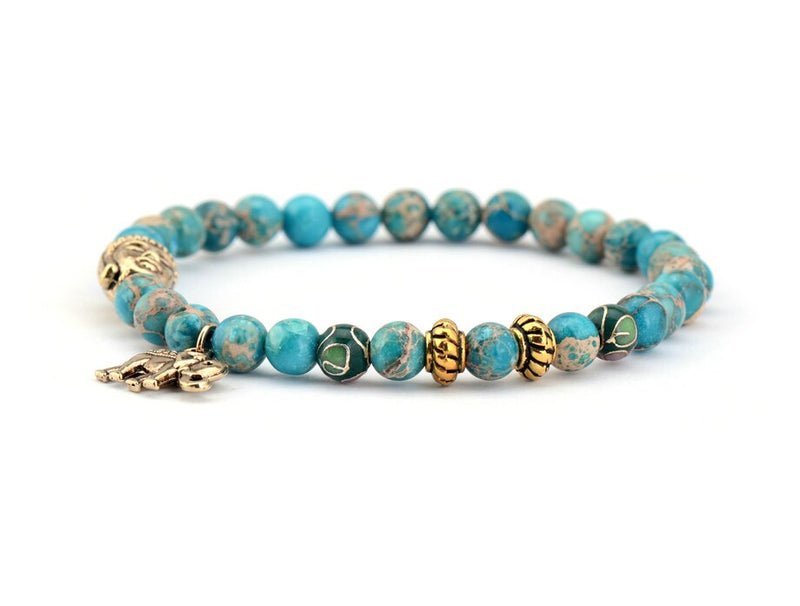 Pulseira Budista - Pedras Naturais