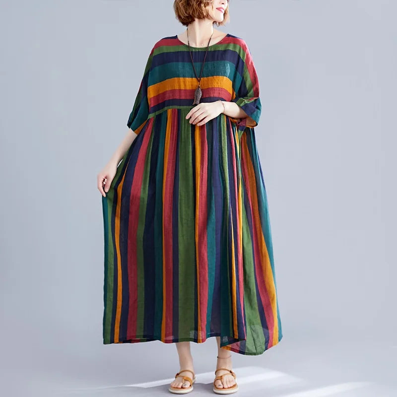 Vestido Tribal - Boho Chic Listrado