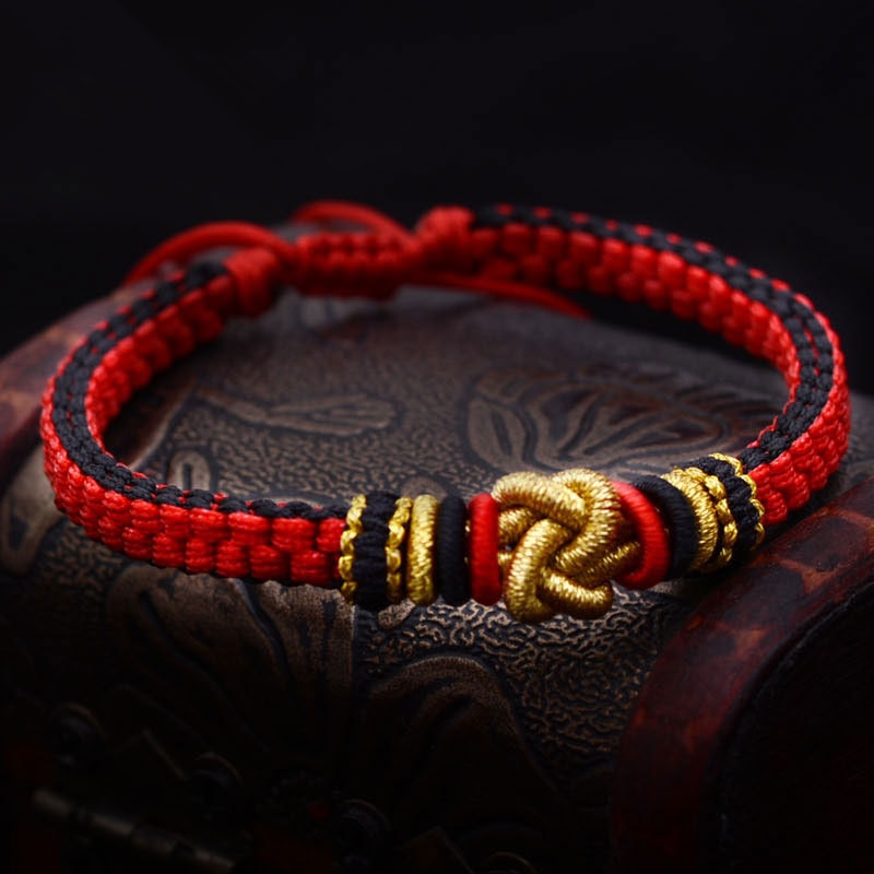 Pulseira Artesanal Nó Chinês - Sorte