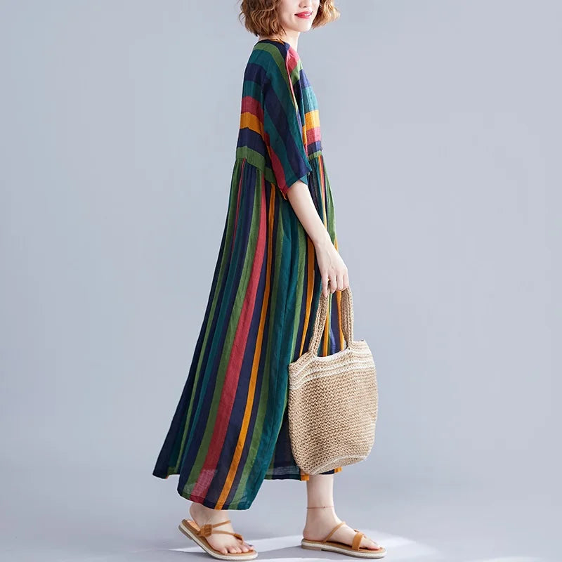 Vestido Tribal - Boho Chic Listrado