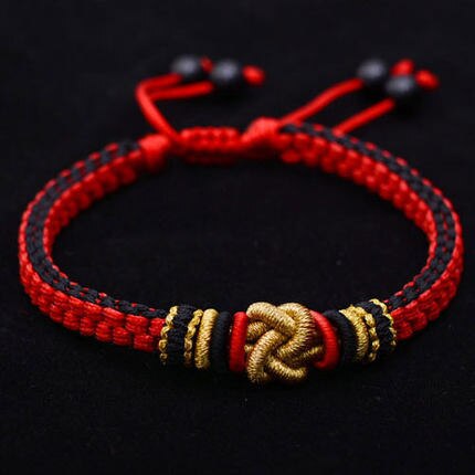 Pulseira Artesanal Nó Chinês - Sorte