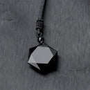 Colar Hexagonal - Obsidiana Negra