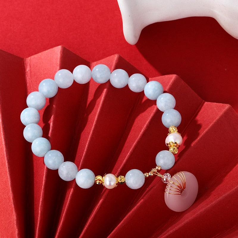 Pulseira Água Marinha - Pulseira da Pureza e Serenidade