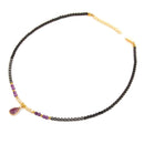 Colar semi-jóia Pingente de Pedra Natural