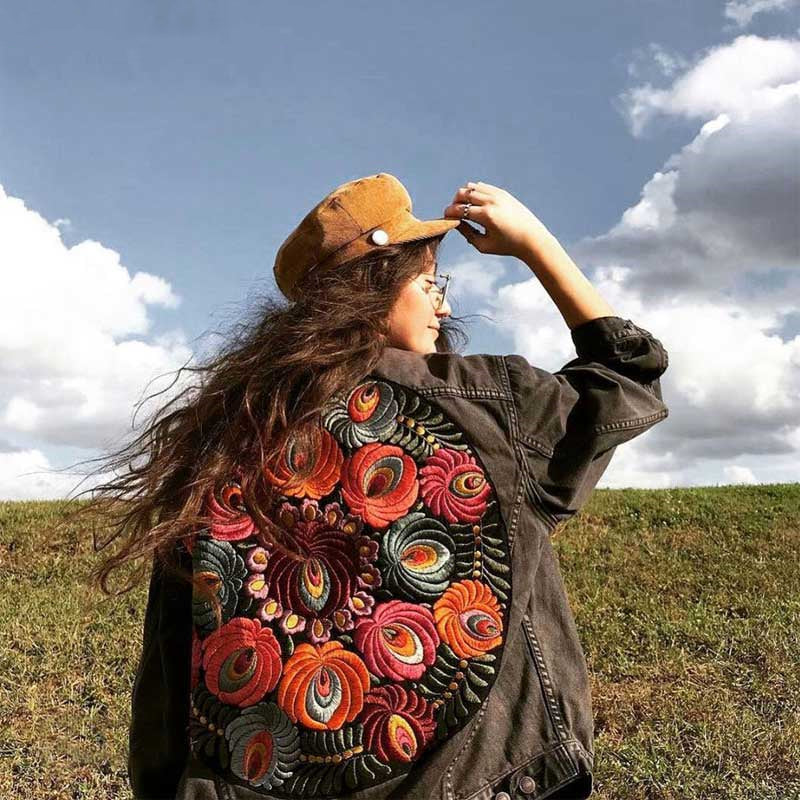 Jaqueta Jeans Oversized - Gypsy Vintage
