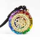 Colar Orgonite 7 Chakras - Sri Yantra