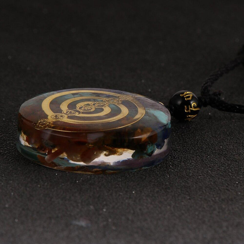 Colar Transmutador de Energia™ - Amuleto Orgonite 7 Chakras - Empório Zem
