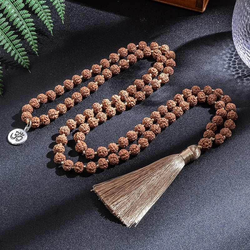 Japamala Rudraksha Lágrimas de Shiva (Pulseira de Brinde) - 108 Contas