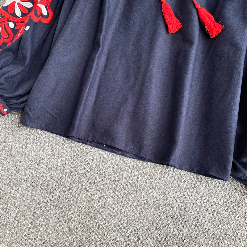 Blusa Bata Feminina Boho - Bordada