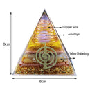 Pirâmide Orgonite Reikiana - Energia Curativa