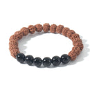 Japamala da Proteção Rudraksha e Ônix - Com Pulseira de Brinde!