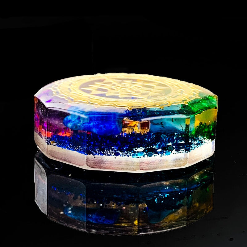 Colar Orgonite 7 Chakras - Sri Yantra